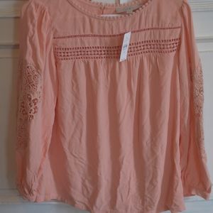 Loft Peach Blouse